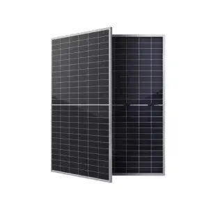 Panneau solaire photovoltaïque Canadian Solar, faces avant et arrière