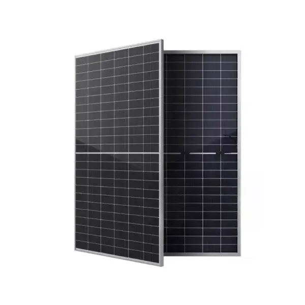 Panneau solaire photovoltaïque Canadian Solar, faces avant et arrière